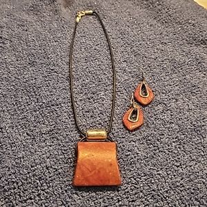 COPY - Silpada Agate Necklace and Earrings